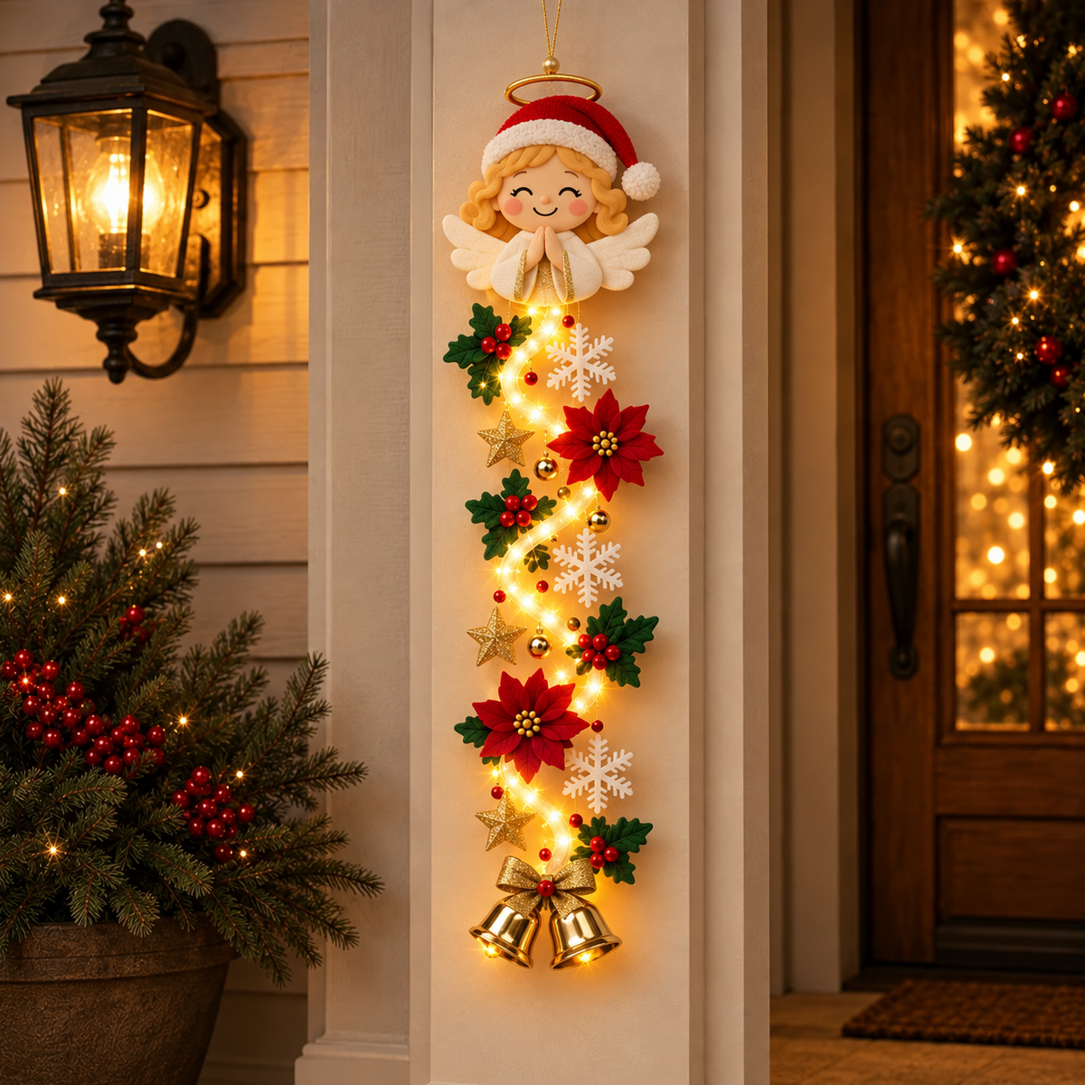 ⏳ Last Day 50% OFF – 🎄MerryCascade™ Glowing Christmas Door Hanger | 6 Festive Designs✨(📦Buy 2 Sets, Get FREE Shipping)