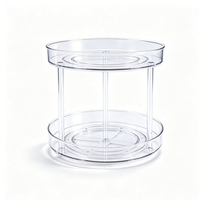 Double-Layer Rotating Organizer Rack