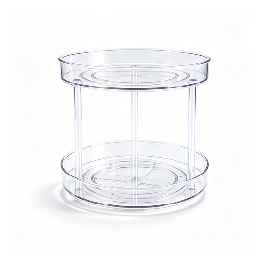 Double-Layer Rotating Organizer Rack