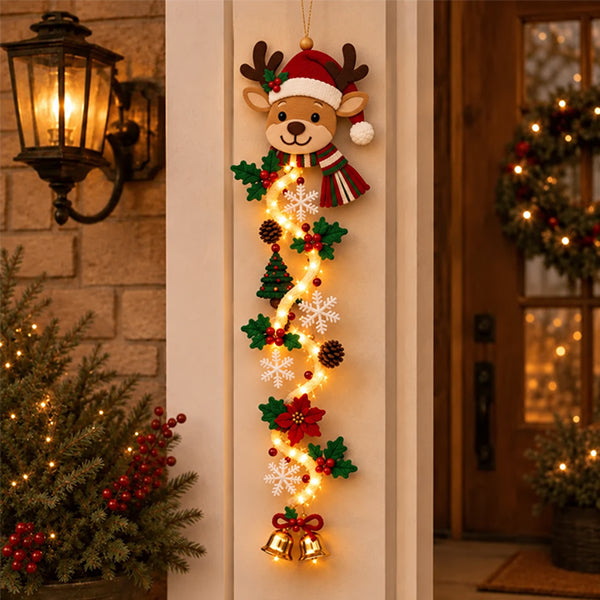 ⏳ Last Day 50% OFF – 🎄MerryCascade™ Glowing Christmas Door Hanger | 6 Festive Designs✨(📦Buy 2 Sets, Get FREE Shipping)