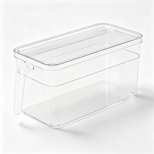 Clear Refrigerator Storage Container with Handle