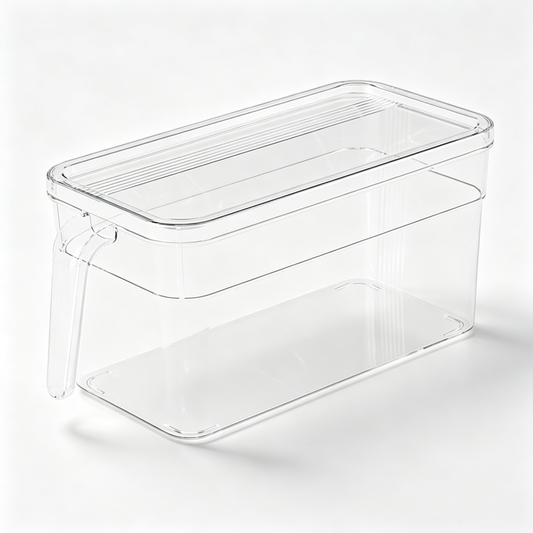 Clear Refrigerator Storage Container with Handle