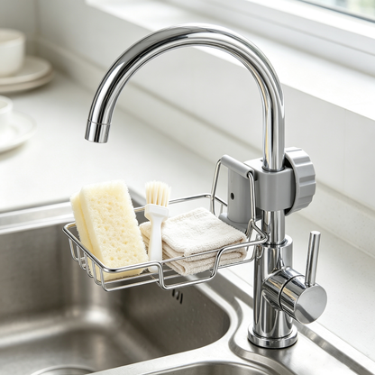 Stainless Steel Faucet Storage Rack
