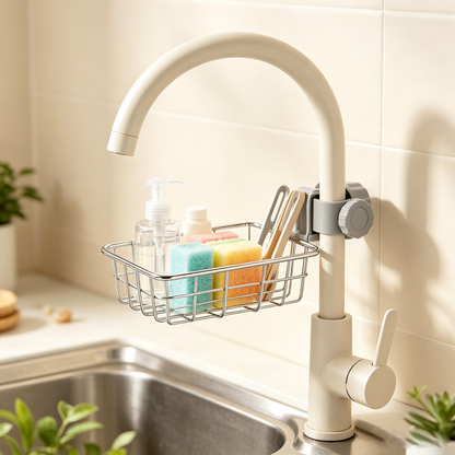 Stainless Steel Faucet Storage Rack