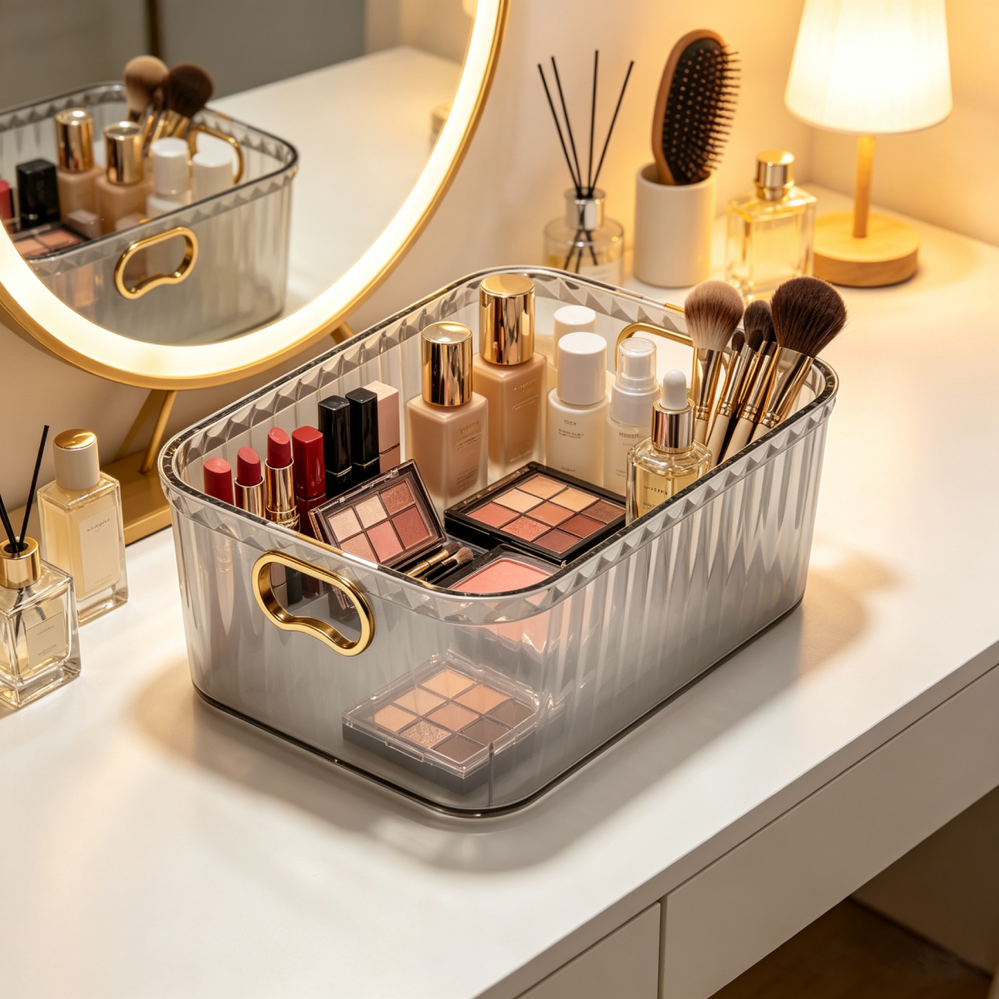 Clear Acrylic Desktop Storage Organizer